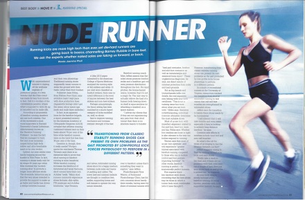 Women's Health & Fitness - Barefoot Running Feature - Jasmine Phull